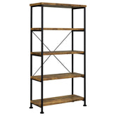 Orleans Furniture - Coaster - Analiese 63-inch 4-shelf Bookshelf Rustic Nutmeg - 801542